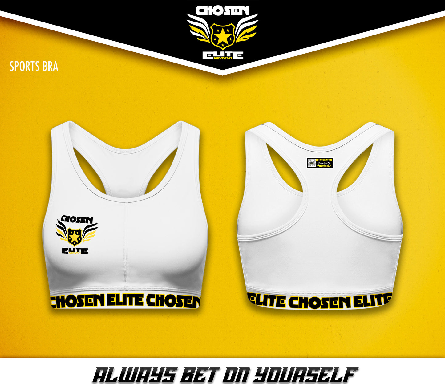 Chosen Elite Women's Non-Padded Adjustable Sports Bra
